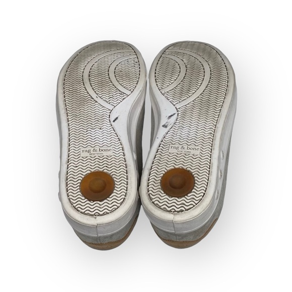 Rag & Bone 𖦹 Standard Issue Suede Sneaker 𖦹 Off White [Grey] 𖦹 Size 36 6M 𖦹 - Picture 12 of 16